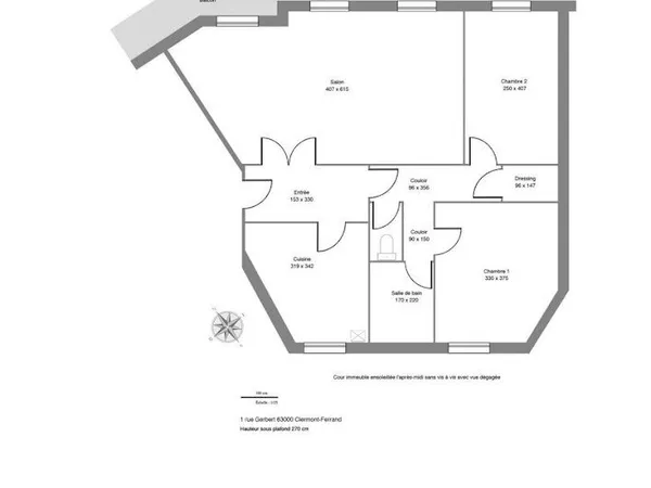 Appartement 3 pièces 74 m²