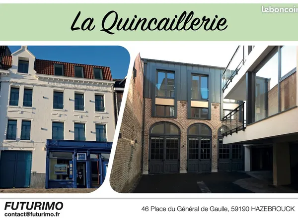 🏛️ Hazebrouck Centre - Bâtiment de prestige réhabilité : appartements du T1 au T4