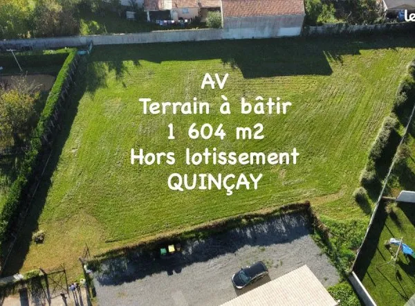 Terrain 1604 m² Quinçay