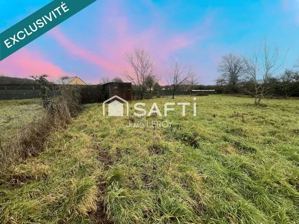 Grand terrain constructible de 2012m², situé à SAINT-DENIS-D'ORQUES