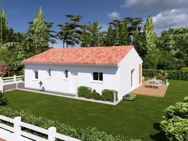 Maison neuve 85m², 3 chambres, à Léon