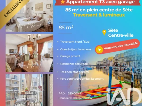 Appartement 3 pièces 85 m²