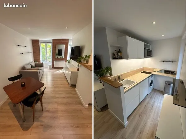 Location 2 pièces meublé 29 m² avec jardin - Nogent-sur-Marne le village centre