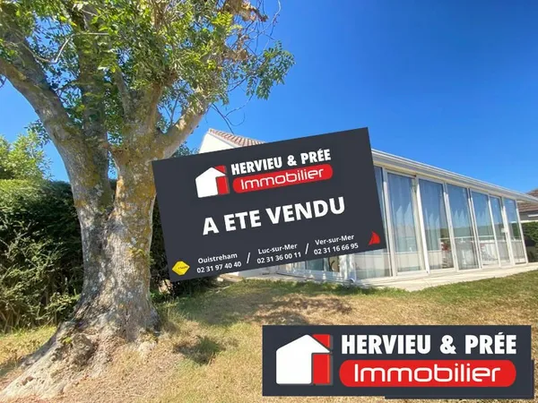 Maison de Plain-Pied à Vendre à Luc-sur-Mer, 3 Chambres, Véranda Neuve, Sous-Sol Complet ? Terrain 5