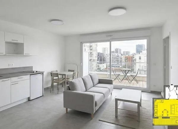 Appartement 2 pièces 45 m²