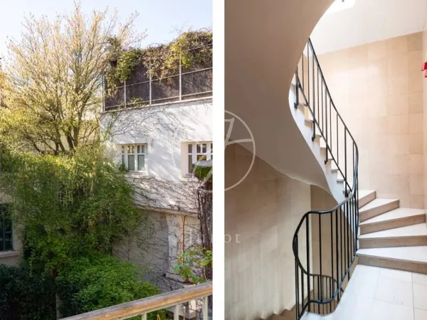 Paris 18e - AVENUE JUNOT - Hôtel Particulier à vendre - 190,26m² habitables - 270,52m² au sol - 4 ch