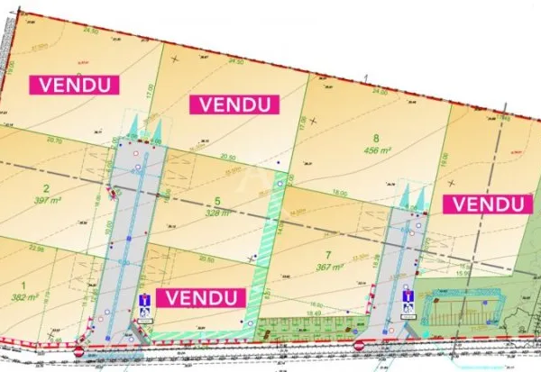 Terrain 382 m²