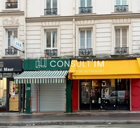 A vendre, une surface de boutique de 40m² au coeur du 11e arrondissement