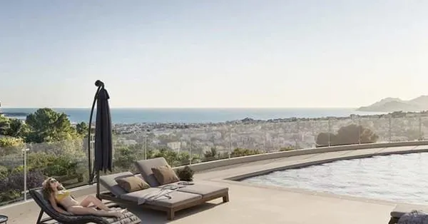 Spacieux 5 pièces-Programme neuf avec vue mer-Proche de Cannes (Le Cannet Mairie)