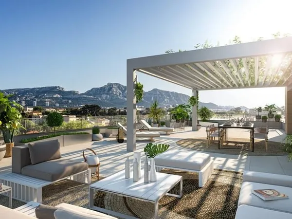 Exceptionnel 13008 Marseille secteur St Giniez - T4 standing 202.44m2 - Terrasse 25.83m2 - 1.352.500