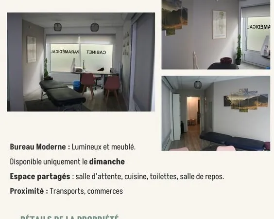 Location cabinet paramédical