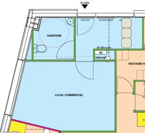 Local Professionnel 26 m2 - Axe principal de Valleiry