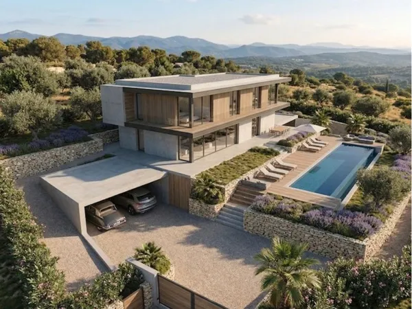 Terrain constructible libre de constructeur au calme avec vue dominante