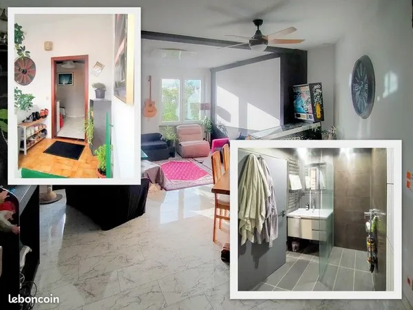 Appartement avec placeS pour voitureS et motoS en centre ville Rare