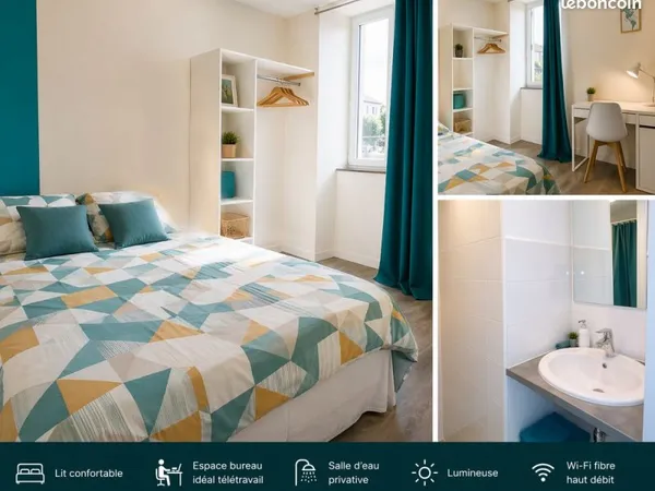 Colocation premium - 2 chambres dispo - Salle De Bain privée - vue Rhône - tout inclus - Vienne