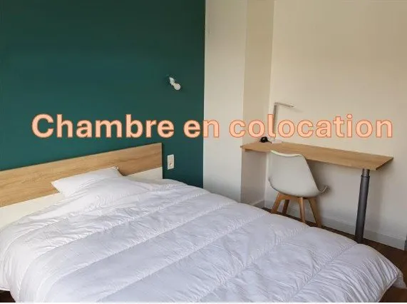 ChambreColocation - 2ème étage - 10 m2 - Meublé