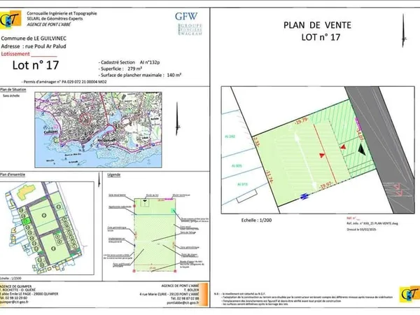 Terrain Guilvinec 267 m²
