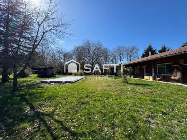 Maison T4 105 M2 ,Chalet 35 M2 , piscine, terrain 3700m2