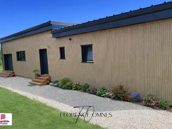 Exceptionnel à RUSTIQUES - Maison Plain Pied contemporaine ossature bois - 143 m2 - 4 chambres