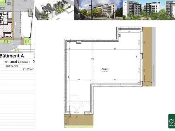 VALENCE HUGO/DANTON LOCAL PROFESSIONNEL 71M2