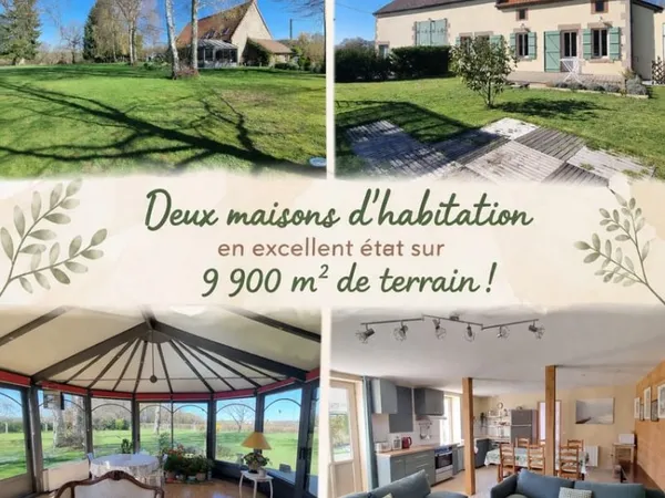 Ensemble de deux maisons d'habitation en excellent état sur