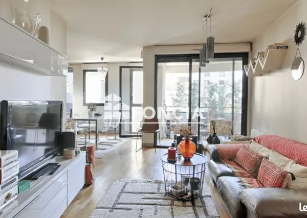 Vanves lycee michelet : 3 pieces de 70m2 + balcon 8m2+ loggia 4m2 immeuble moderne