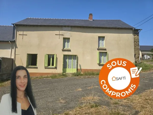Longère à rénover intégralement (potentiel habitable 215 m²) avec terrain 1180 m² à BEDEE