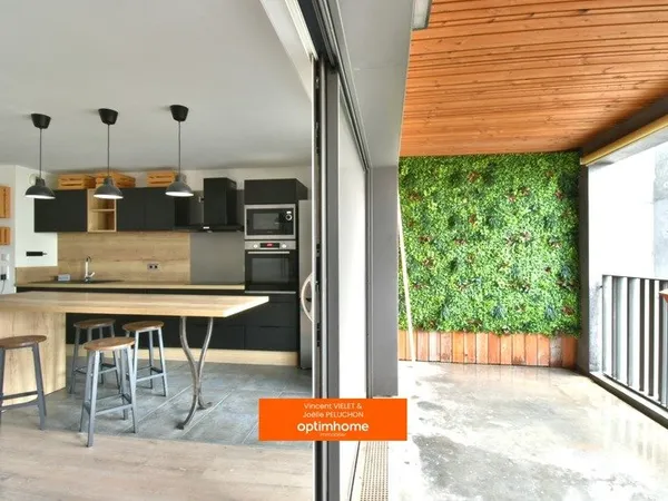 T3 rénové 66 m² - 2 chambres - Balcon 10 m² - Parking sécurisé - Résidence avec ascenseur