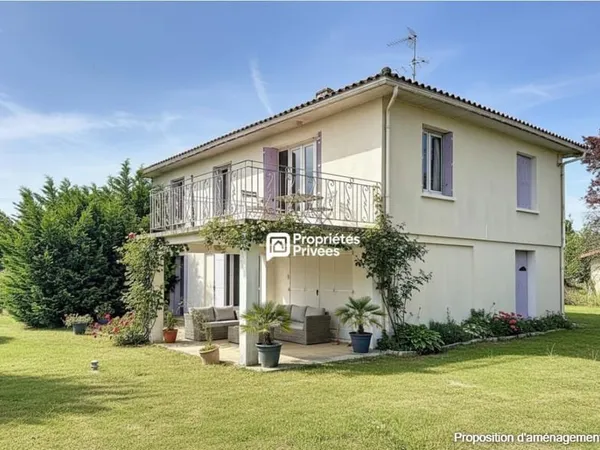 Maison avec vue dégagée et grand jardin secteur St Emilion