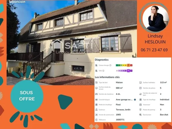 Maison 5 pièces - PONT HEBERT