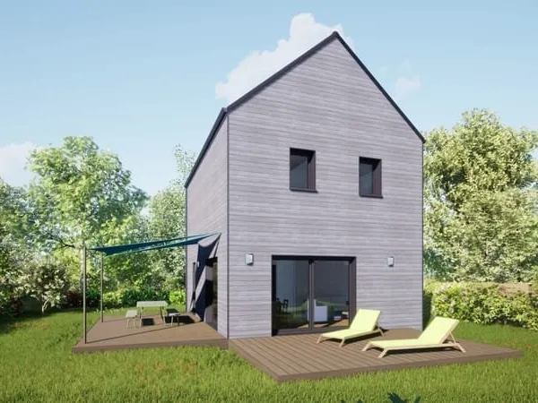 Projet de construction d'une maison bois de 80 m² avec terrain à NEUILLE (49)