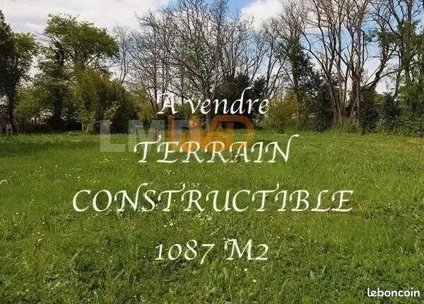 Terrain 1 087 m² Saint Mard