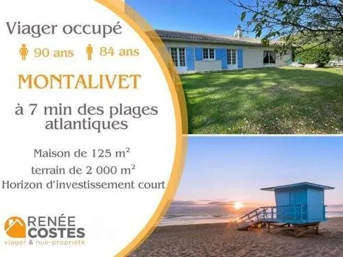 Viager occupé - F90-H84 ans - VENDAYS MONTALIVET (33930)