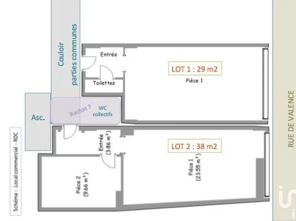 Local commercial 66 m²