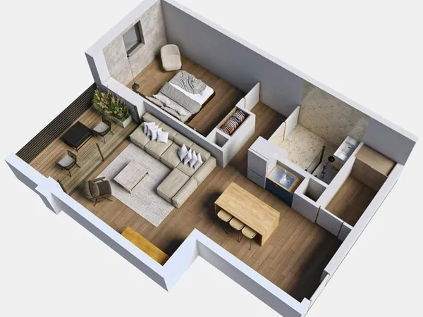 Appartement 2 pièces 47 m²