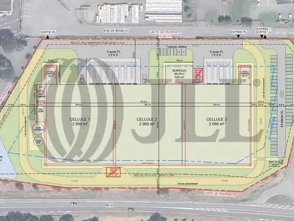 Entrepôt 9796 m²