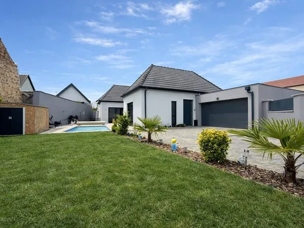 Plain-pied haut de gamme 165 m2 Séjour 60 m2, 4 chambres,