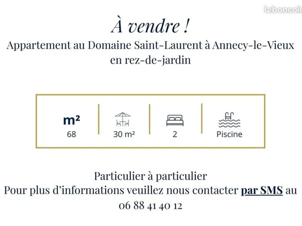 à vendre appartement annecy le vieux
