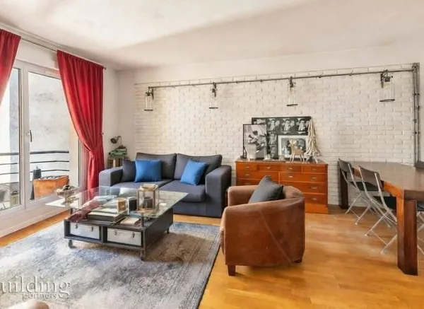 Front de Seine Appartement 2 pièces avec balcon et terrasse de 52,94 m²