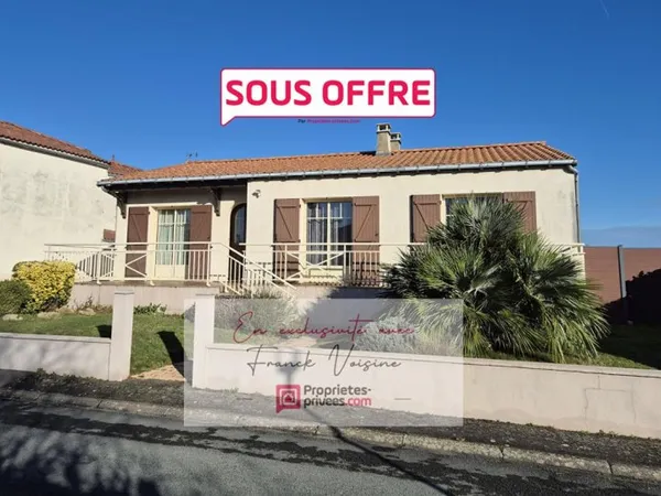 A VENDRE en Exclusivité au Boupère, maison de 109 m2 env avec 4 chambres sur une parcelle de 759 m2 