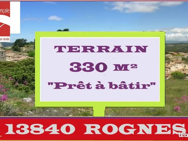 Terrain 334 m² Rognes