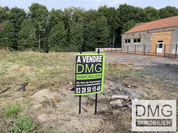 Terrain 839 m² Boeschèpe
