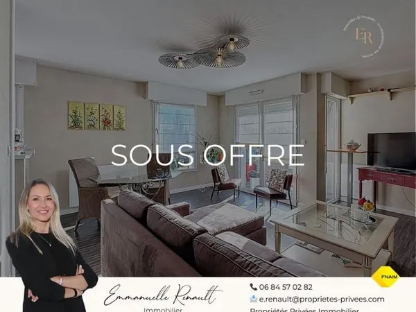 Appartement T4 de 81 m² avec 2 balcons et 2 parkings. Quartier GARE, Vannes