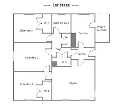 Appartement 4 pièces 72 m²