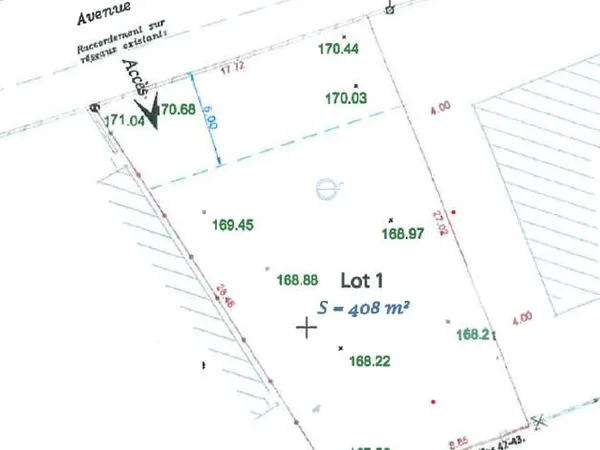 Terrain constructible 408 m² - Emplacement recherché à Muret