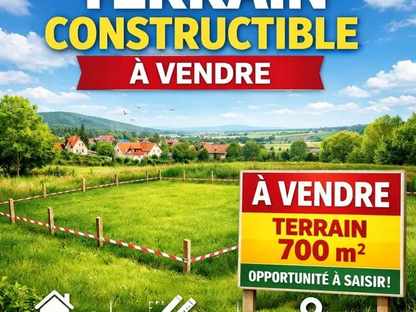 Terrain 700 m² Gambais