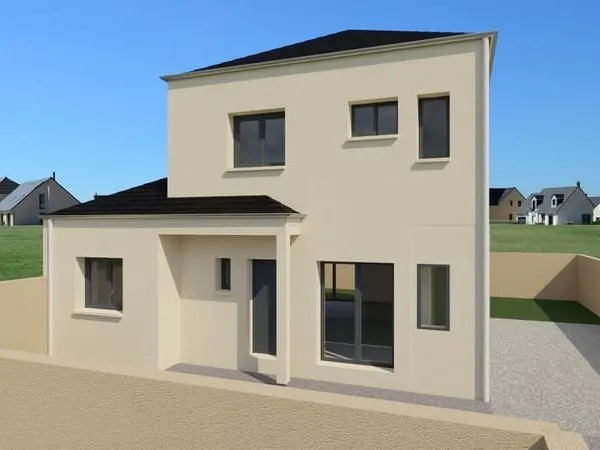 Projet de construction d'une maison 74 m² avec terrain à COUBRON (93)