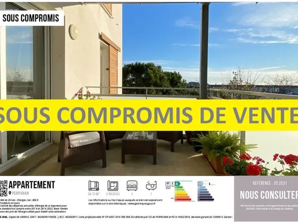 UN APPARTEMENT RECENT DE TYPE 2, AVEC TERRASSE ET PARKING, A
