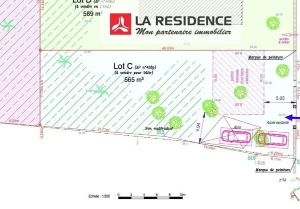 Terrain à bâtir Vente Les Mureaux  565m² 140000€