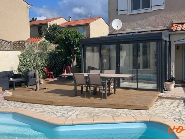REF - MOSAIQUE2 - CAUNES MINERVOIS - Maison 85m² - 3 chambres - Garage - Jardin - Piscine